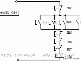 电动机多点控制电路