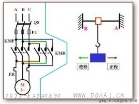 行程控制电动机控制原理图
