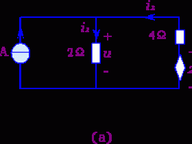 含受控源的简单电路分析