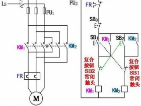 三相异步电动机按钮联锁的正反转控制