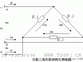 负载三角形联接的三相电路