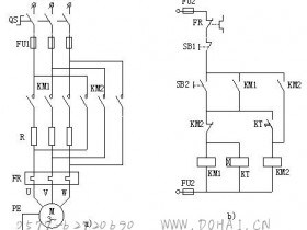 定子绕组串电阻减压起动控制
