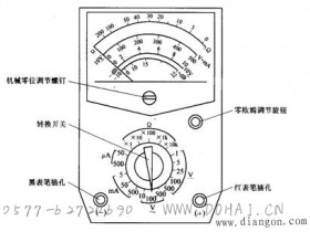 指针式万用表使用方法图解