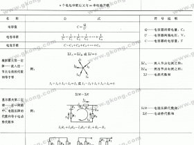 电工常用计算公式