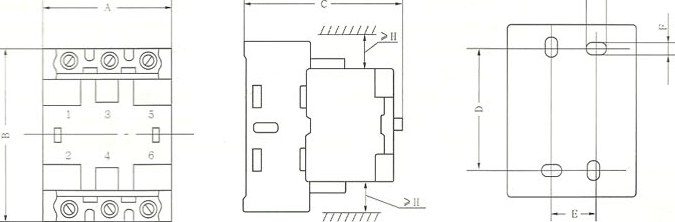 CJX8-105～370外形及安装尺寸