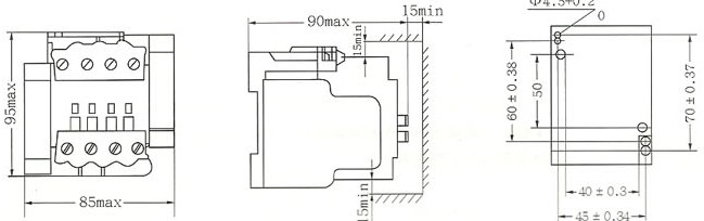 SRC1-25C的外型及安装尺寸