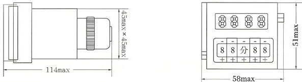 JSS48的外型及安装尺寸