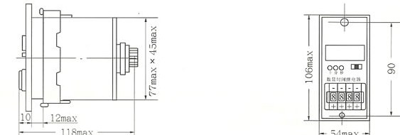 JSS26的外型及安装尺寸