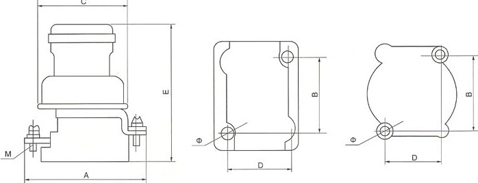 RL1系列螺旋式熔断器的安装示意图