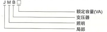 JMB系列照明变压器的型号及含义
