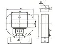 LMZJ1-0.5(800-3000/5)的外型及安装示意