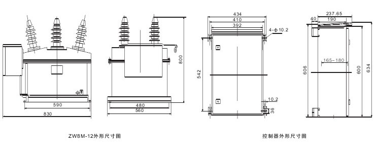 ZW8M-12户外真空断路器技术参数及规格含义