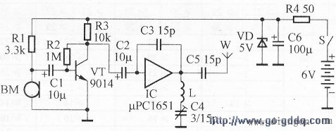 无线话筒电路图