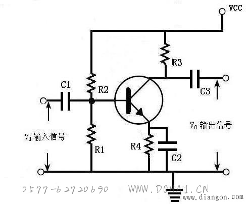 三极管分压式基极偏流电路