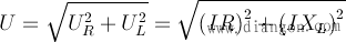 交流电路电阻和电感串联电压与电流的关系公式