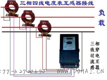 三相四线电表接线图